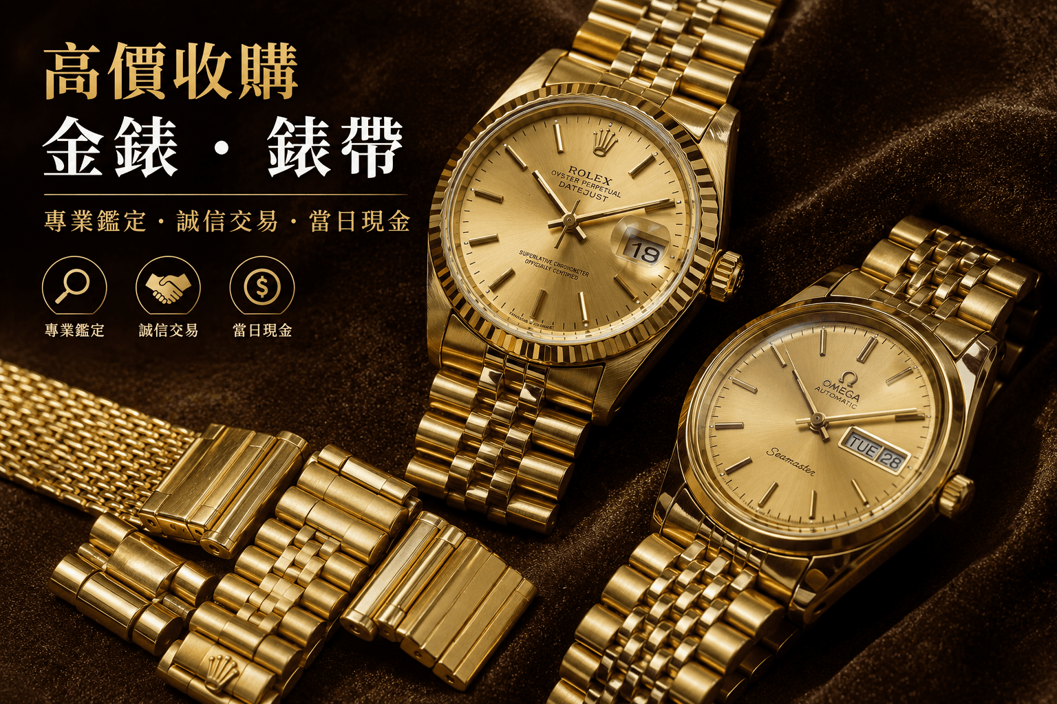 名錶 / K金錶帶收購